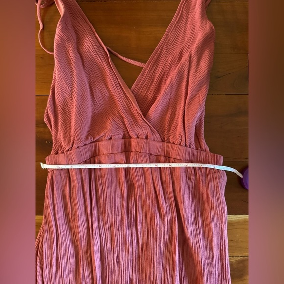 Lulus Lost in Paradise Rusty Rose Maxi Dress Size Medium - Picture 13 of 16